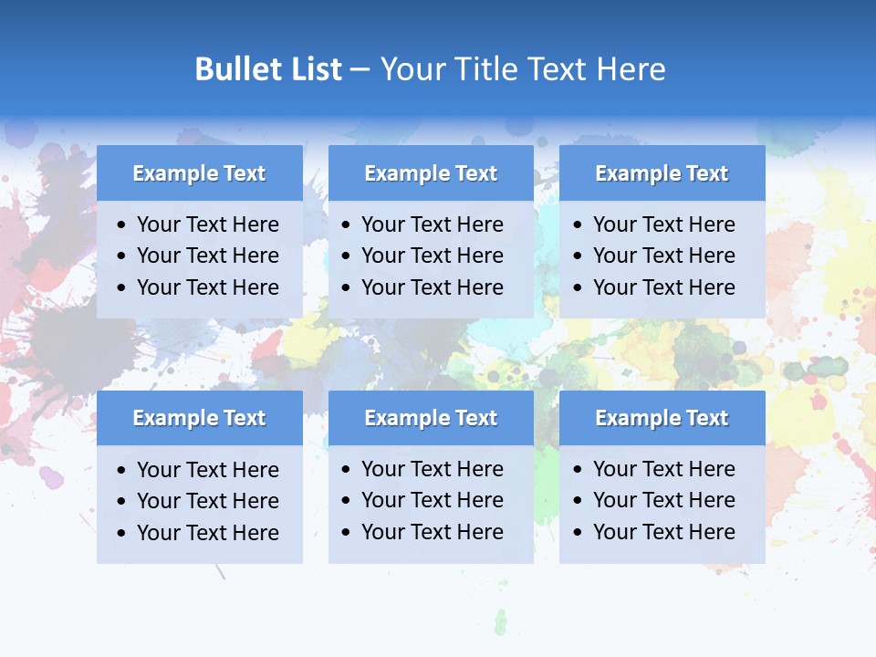 Pink Wet Rainbow PowerPoint Template