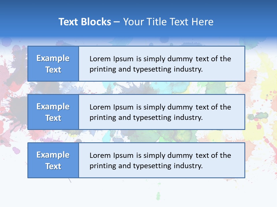 Pink Wet Rainbow PowerPoint Template