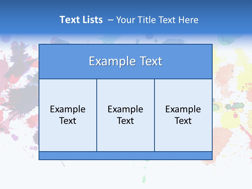 Pink Wet Rainbow PowerPoint Template