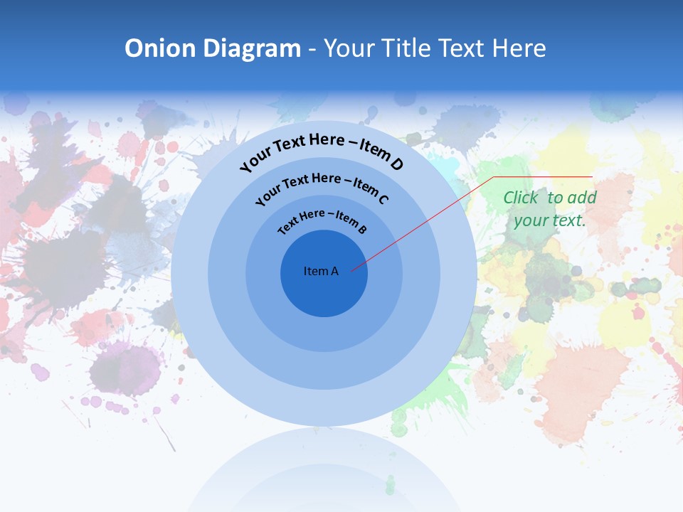 Pink Wet Rainbow PowerPoint Template