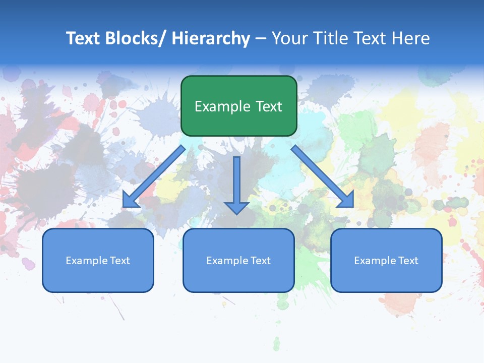 Pink Wet Rainbow PowerPoint Template