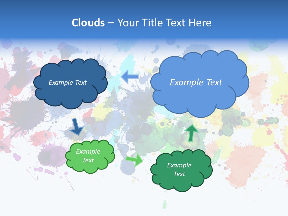 Pink Wet Rainbow PowerPoint Template