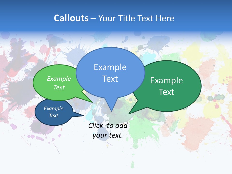 Pink Wet Rainbow PowerPoint Template