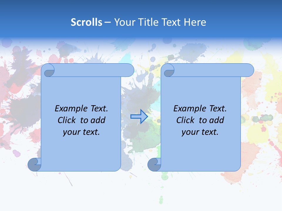 Pink Wet Rainbow PowerPoint Template