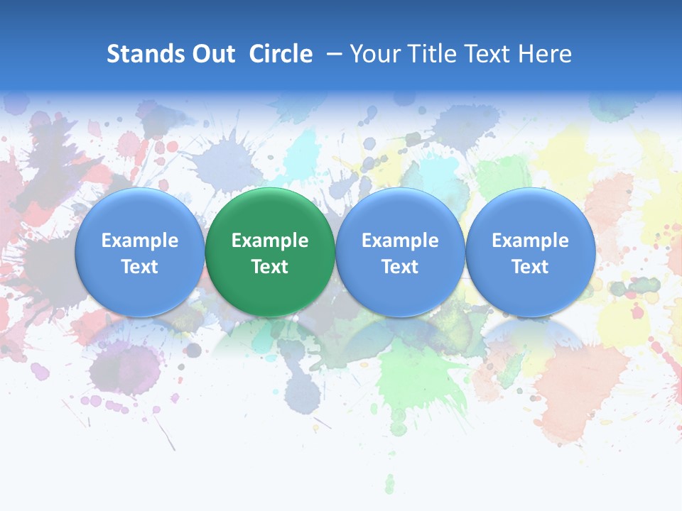 Pink Wet Rainbow PowerPoint Template