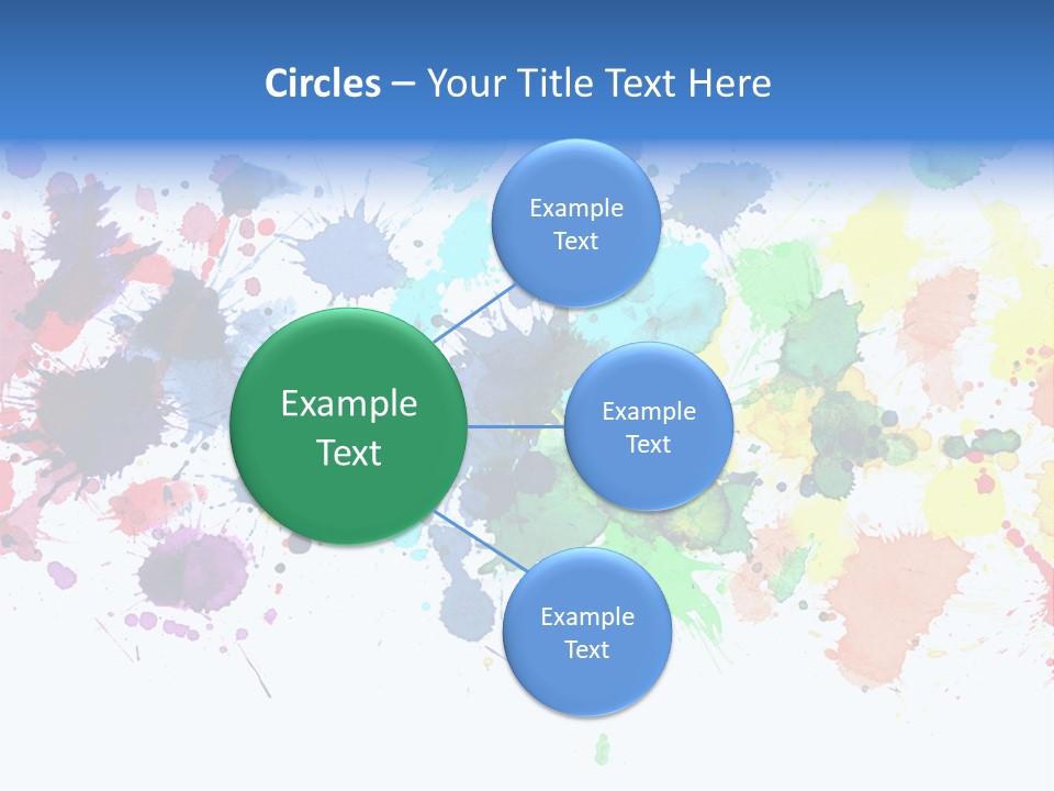 Pink Wet Rainbow PowerPoint Template