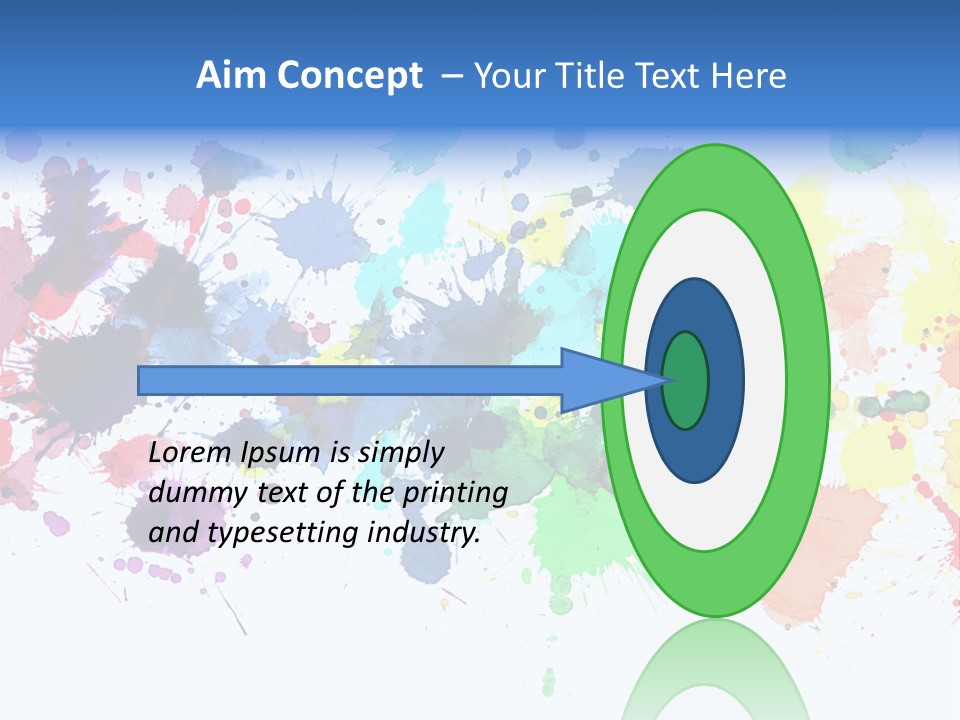 Pink Wet Rainbow PowerPoint Template