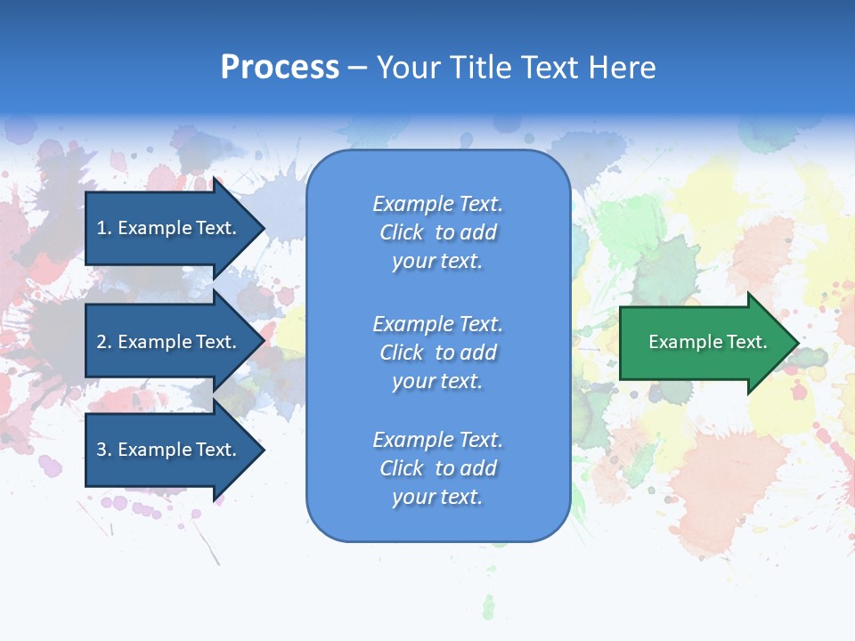 Pink Wet Rainbow PowerPoint Template