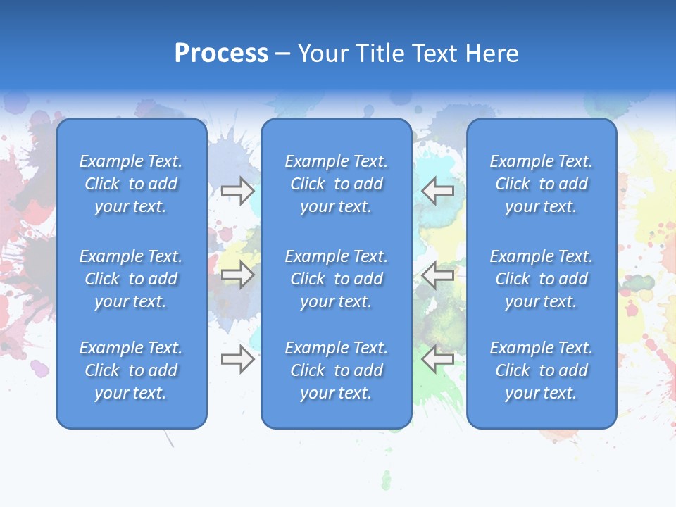 Pink Wet Rainbow PowerPoint Template