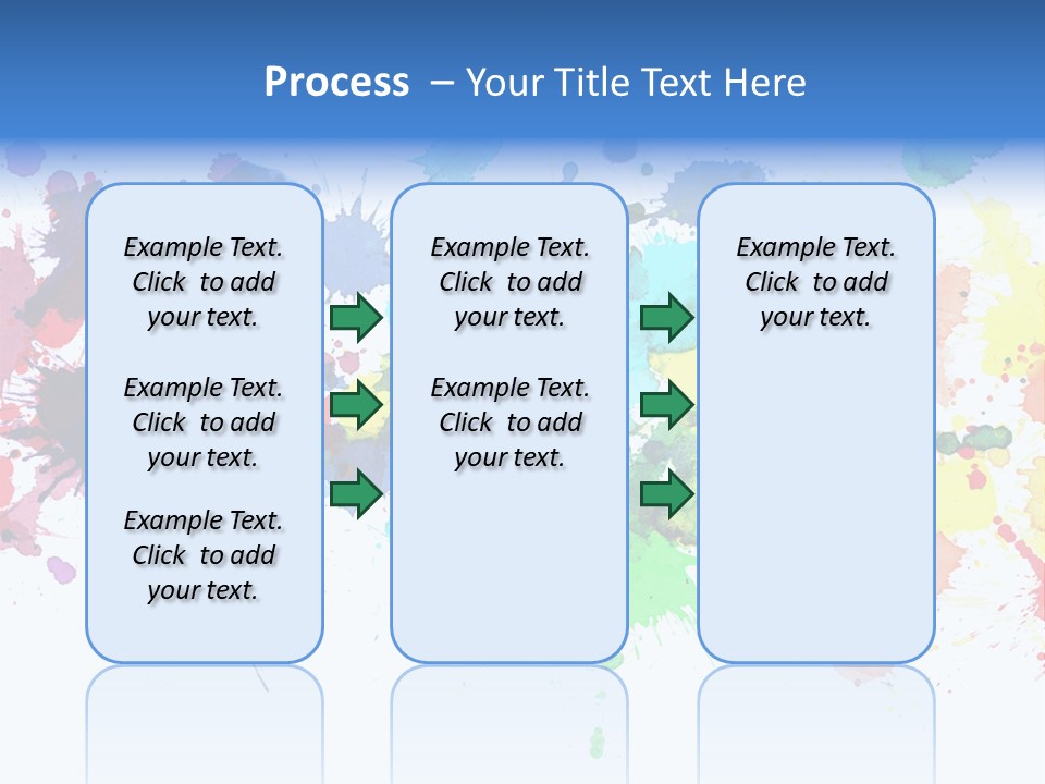 Pink Wet Rainbow PowerPoint Template