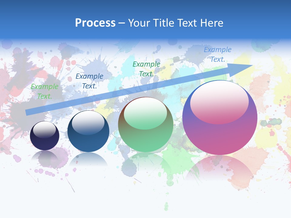 Pink Wet Rainbow PowerPoint Template