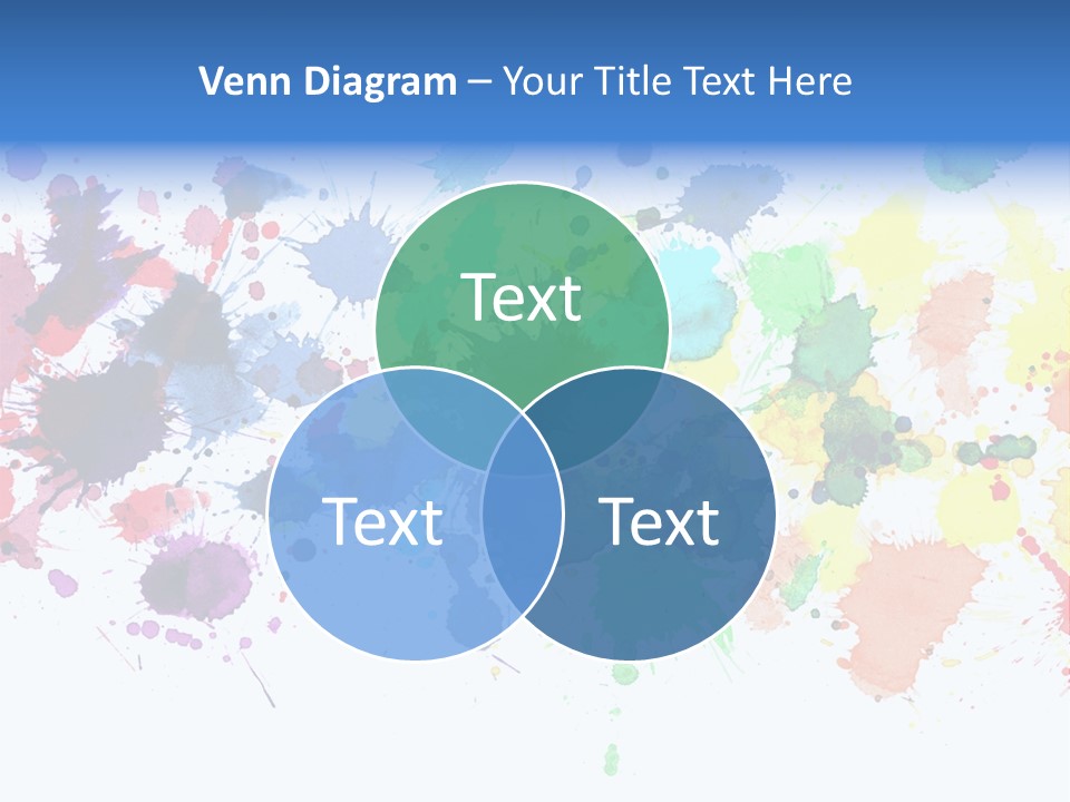 Pink Wet Rainbow PowerPoint Template