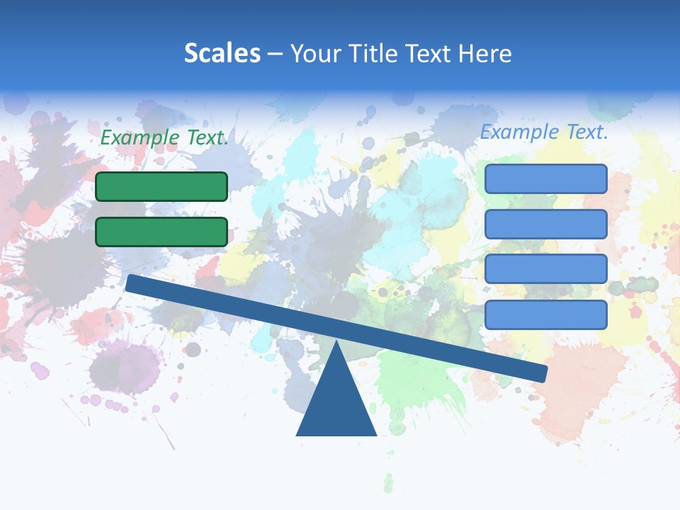 Pink Wet Rainbow PowerPoint Template