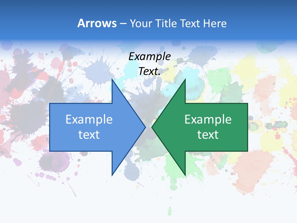 Pink Wet Rainbow PowerPoint Template