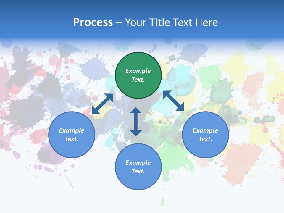 Pink Wet Rainbow PowerPoint Template