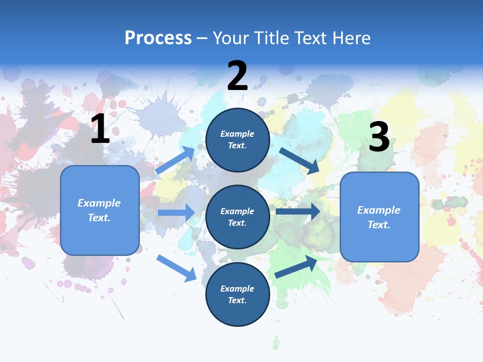 Pink Wet Rainbow PowerPoint Template