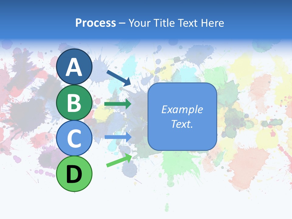 Pink Wet Rainbow PowerPoint Template