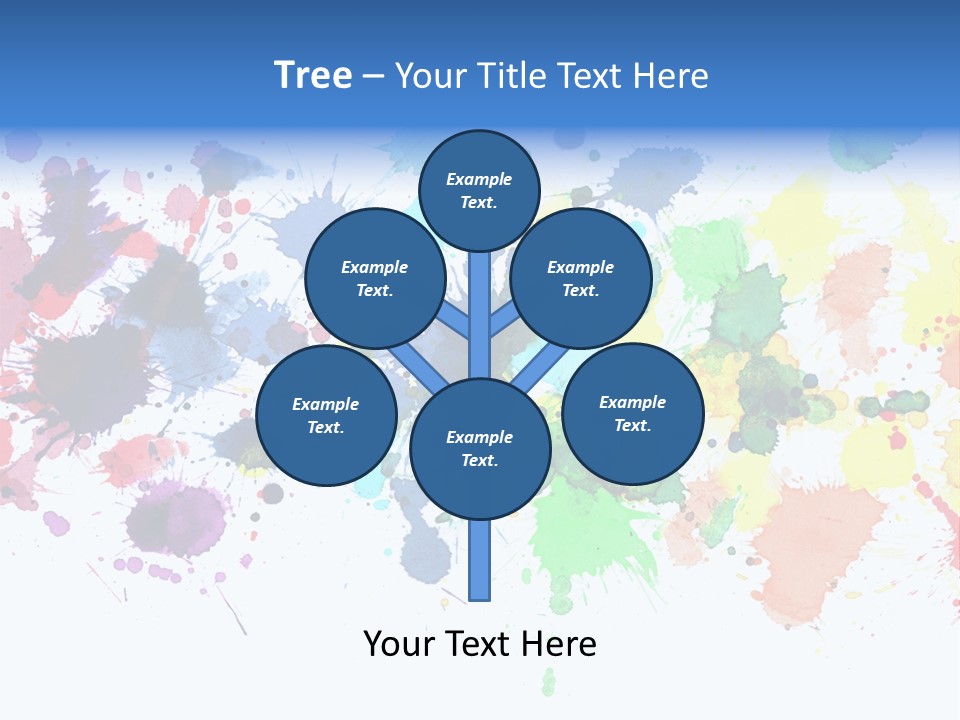 Pink Wet Rainbow PowerPoint Template