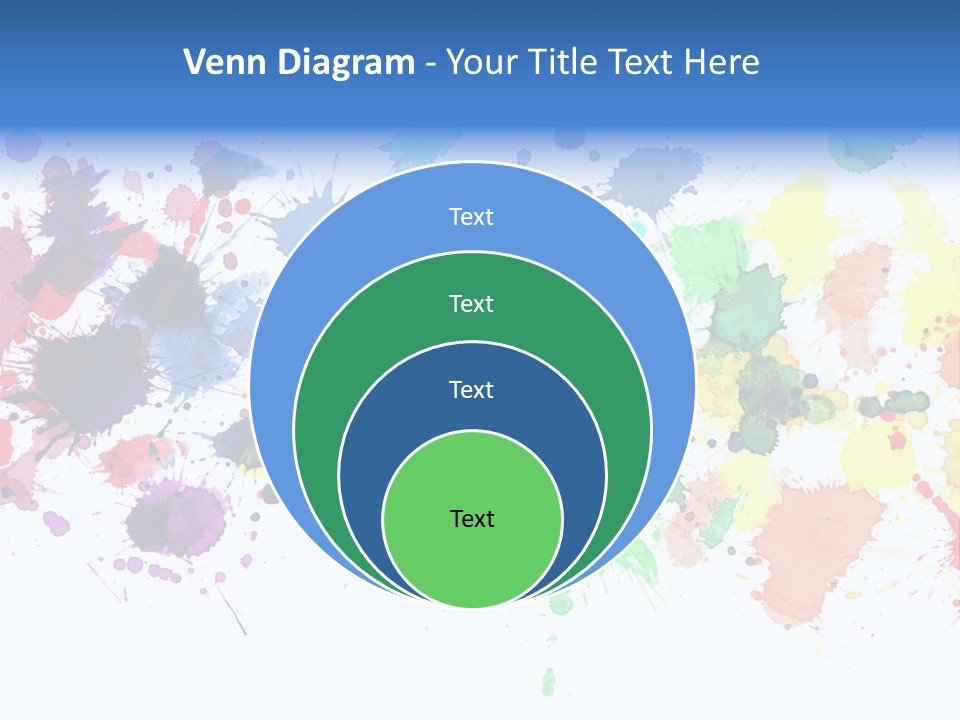 Pink Wet Rainbow PowerPoint Template