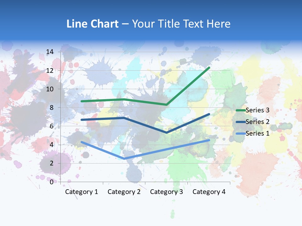 Pink Wet Rainbow PowerPoint Template