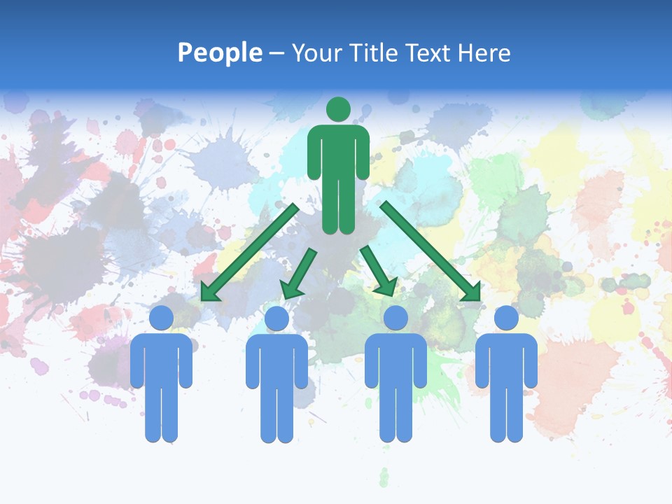 Pink Wet Rainbow PowerPoint Template