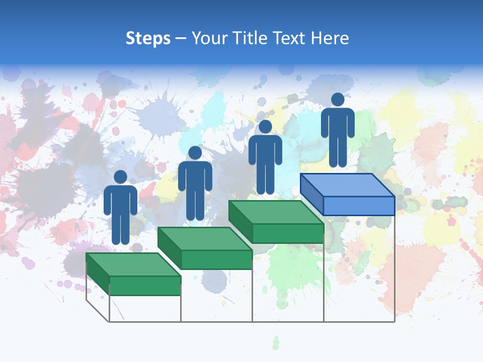 Pink Wet Rainbow PowerPoint Template