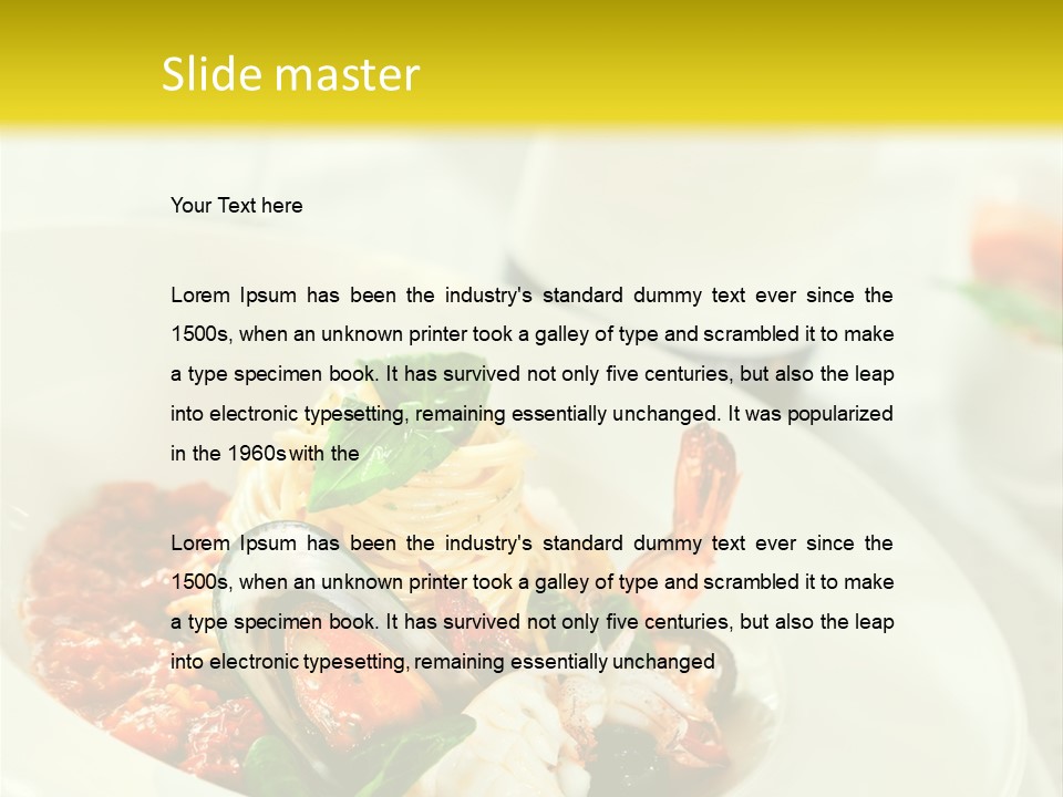 Bowl Noodles Sauce PowerPoint Template