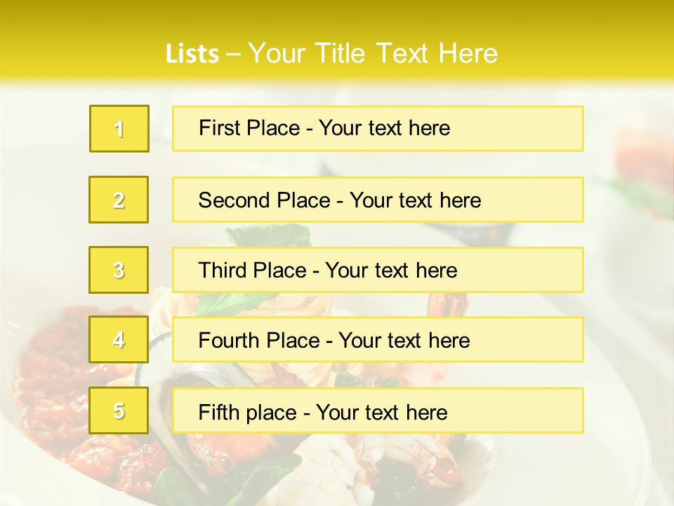 Bowl Noodles Sauce PowerPoint Template