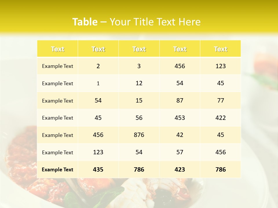 Bowl Noodles Sauce PowerPoint Template