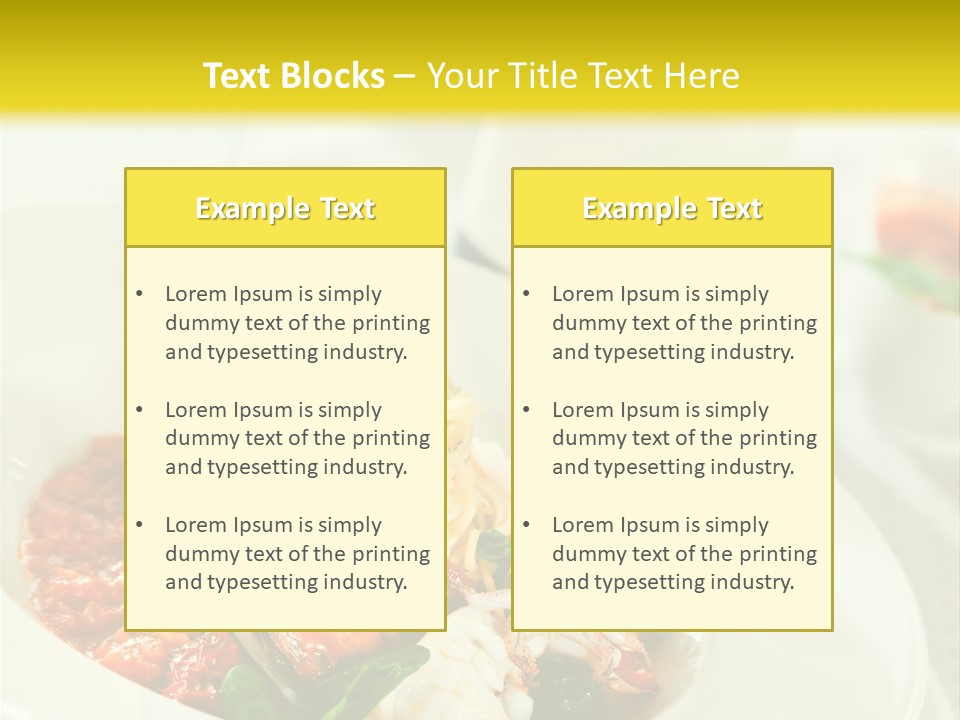 Bowl Noodles Sauce PowerPoint Template