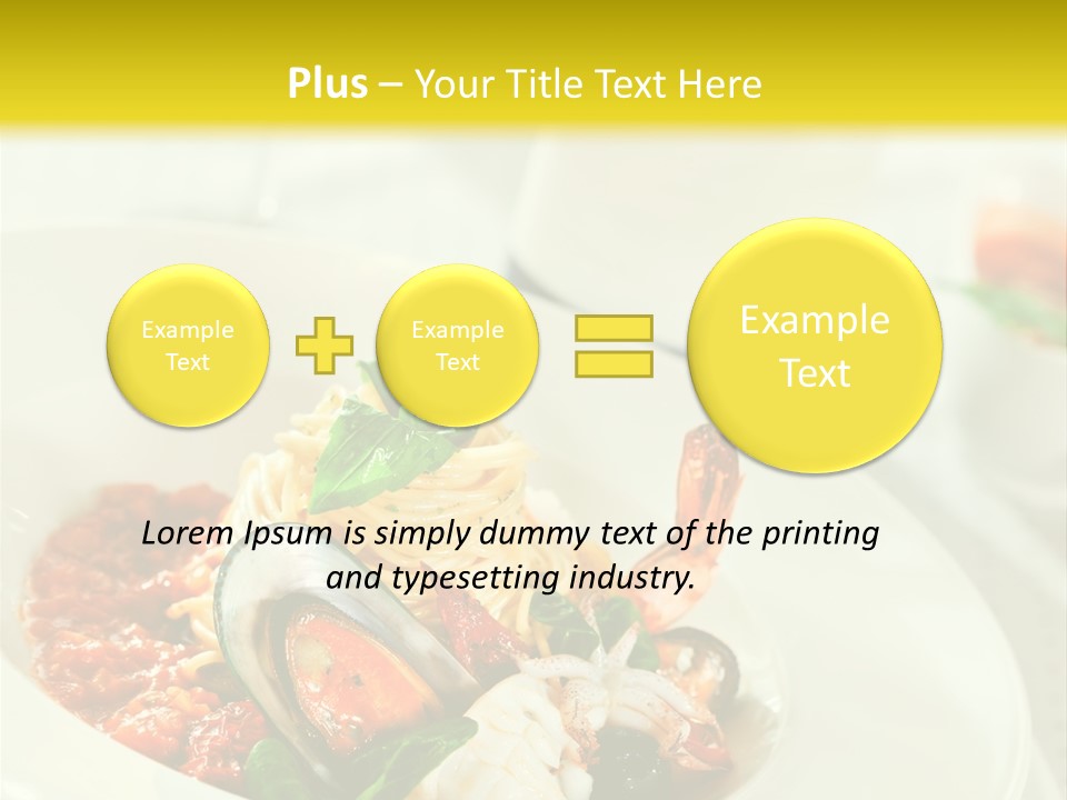 Bowl Noodles Sauce PowerPoint Template