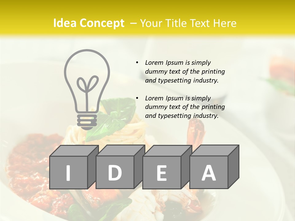 Bowl Noodles Sauce PowerPoint Template