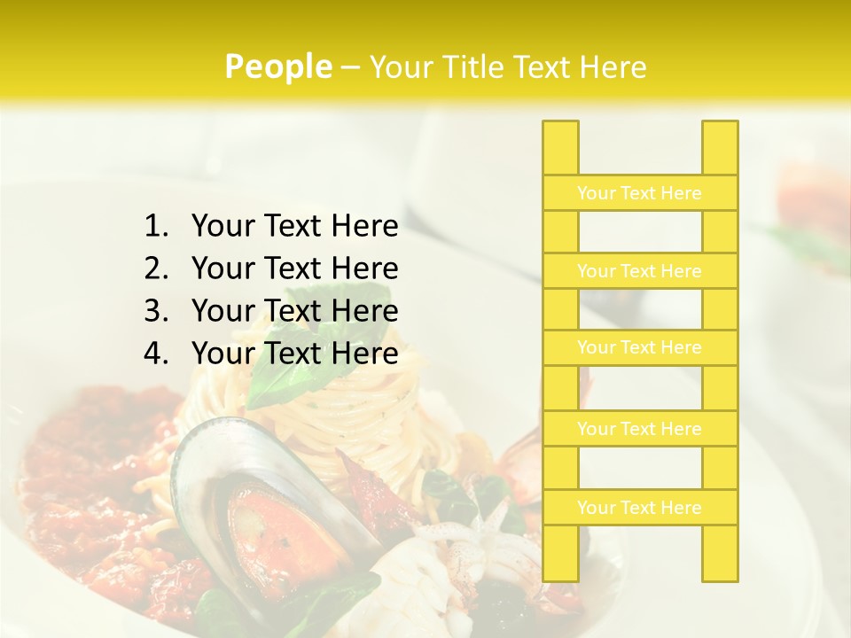 Bowl Noodles Sauce PowerPoint Template