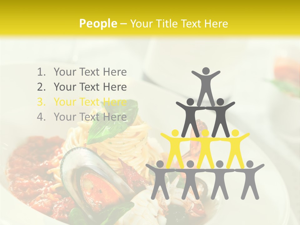 Bowl Noodles Sauce PowerPoint Template