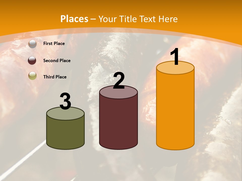 Barbeque Sausage Nutrition PowerPoint Template