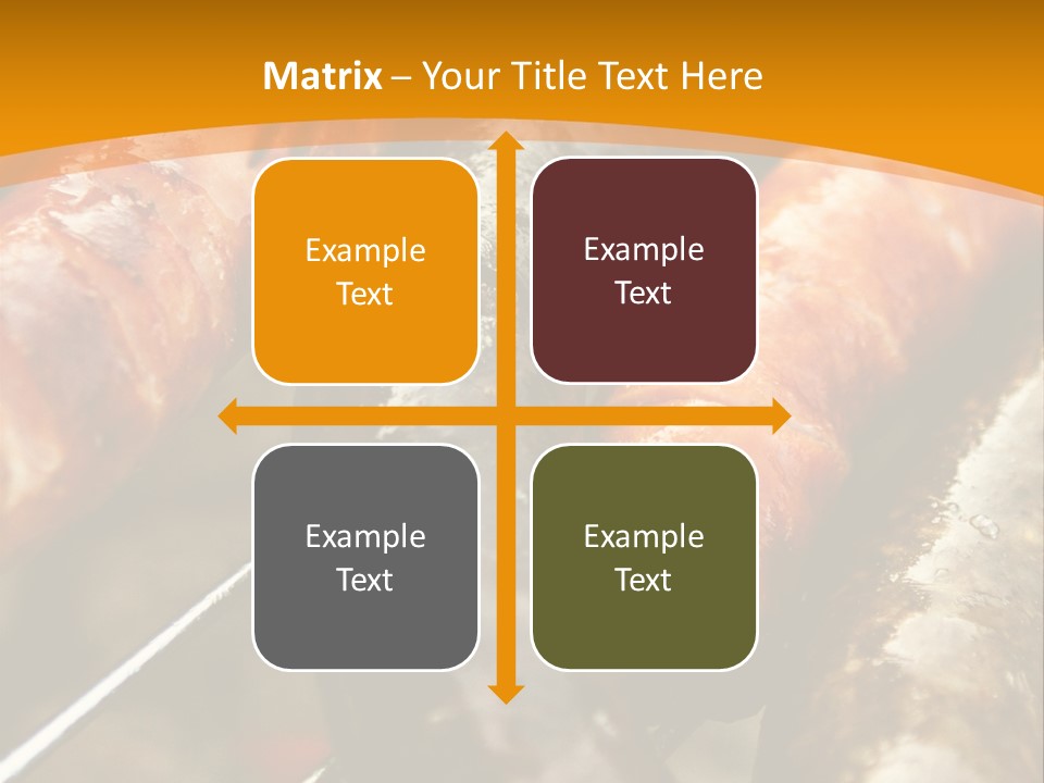 Barbeque Sausage Nutrition PowerPoint Template