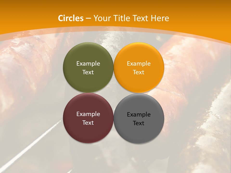 Barbeque Sausage Nutrition PowerPoint Template