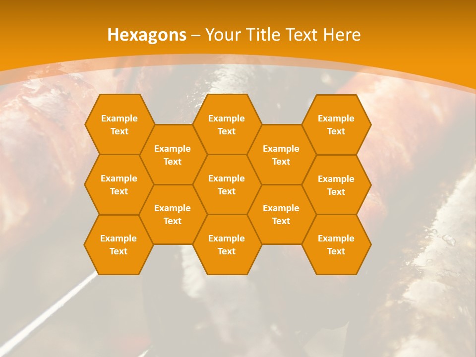 Barbeque Sausage Nutrition PowerPoint Template