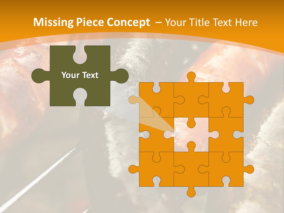 Barbeque Sausage Nutrition PowerPoint Template