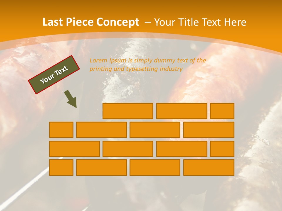 Barbeque Sausage Nutrition PowerPoint Template
