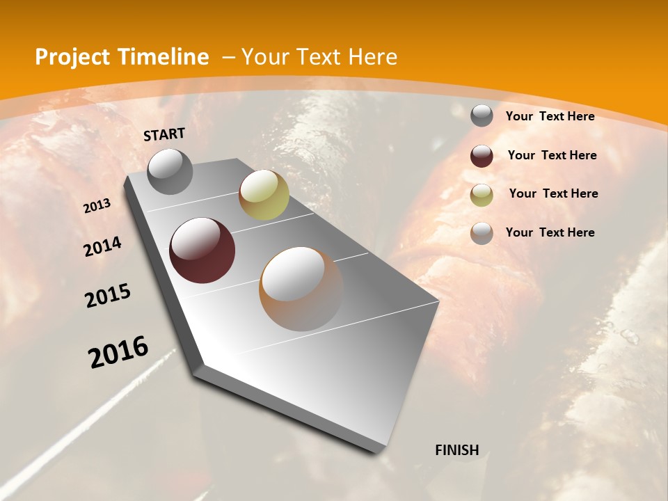 Barbeque Sausage Nutrition PowerPoint Template