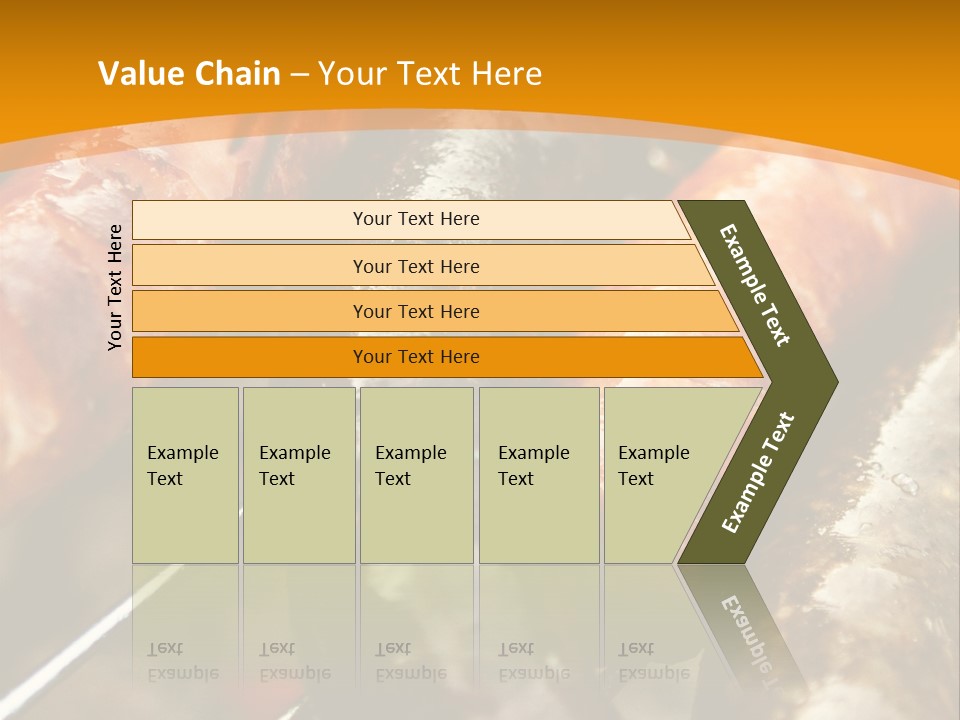 Barbeque Sausage Nutrition PowerPoint Template