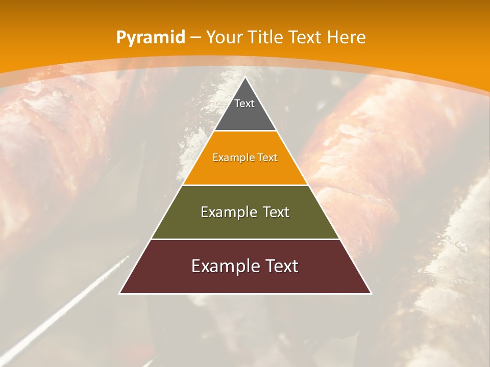 Barbeque Sausage Nutrition PowerPoint Template