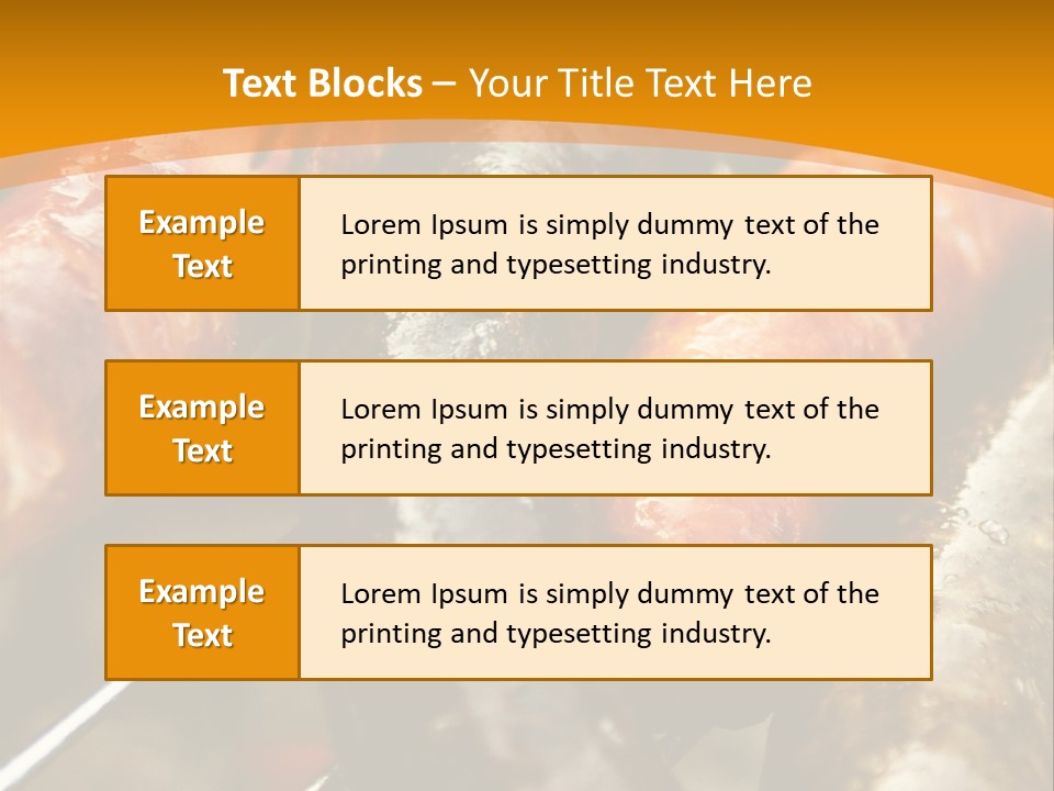 Barbeque Sausage Nutrition PowerPoint Template