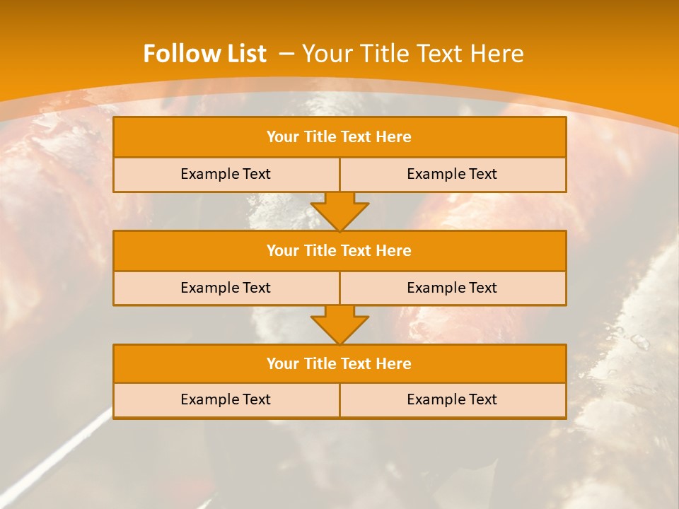 Barbeque Sausage Nutrition PowerPoint Template