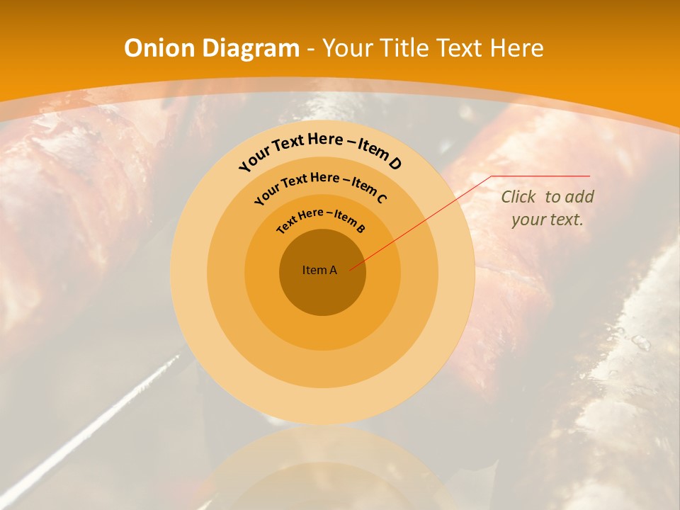 Barbeque Sausage Nutrition PowerPoint Template