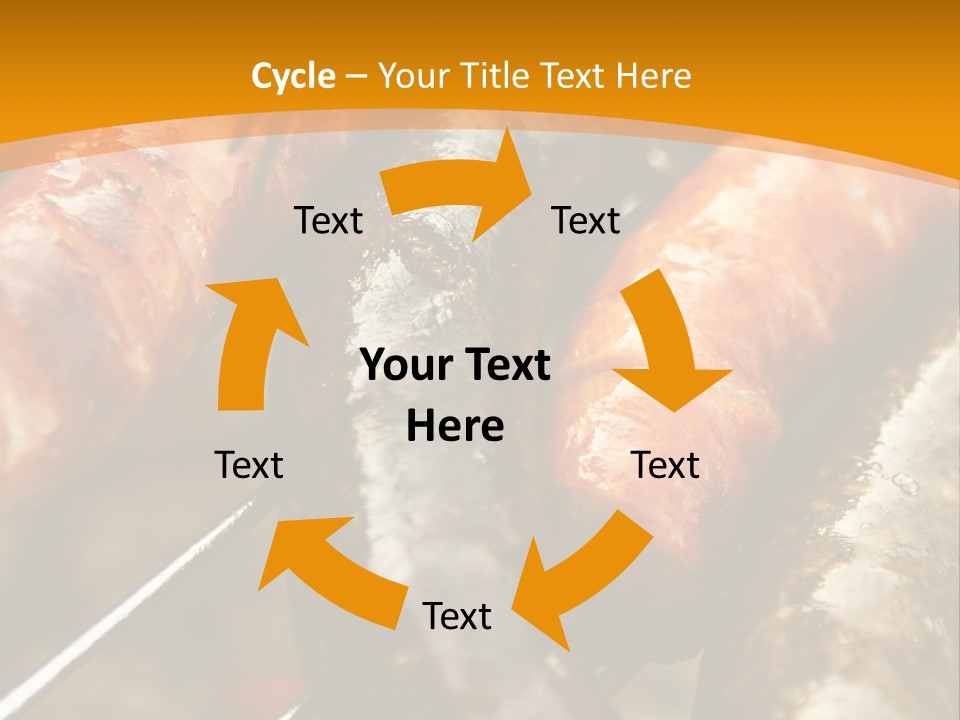 Barbeque Sausage Nutrition PowerPoint Template