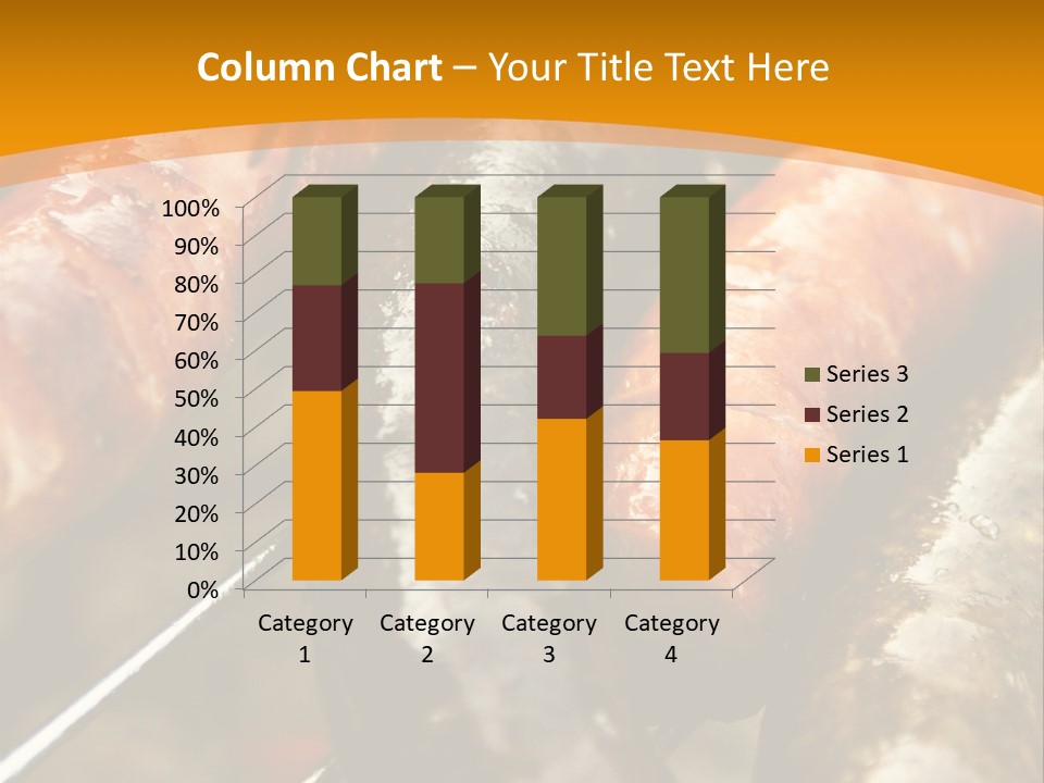 Barbeque Sausage Nutrition PowerPoint Template