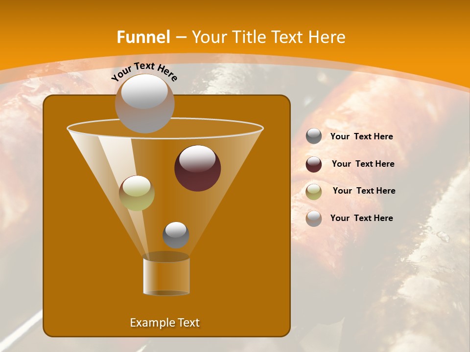 Barbeque Sausage Nutrition PowerPoint Template