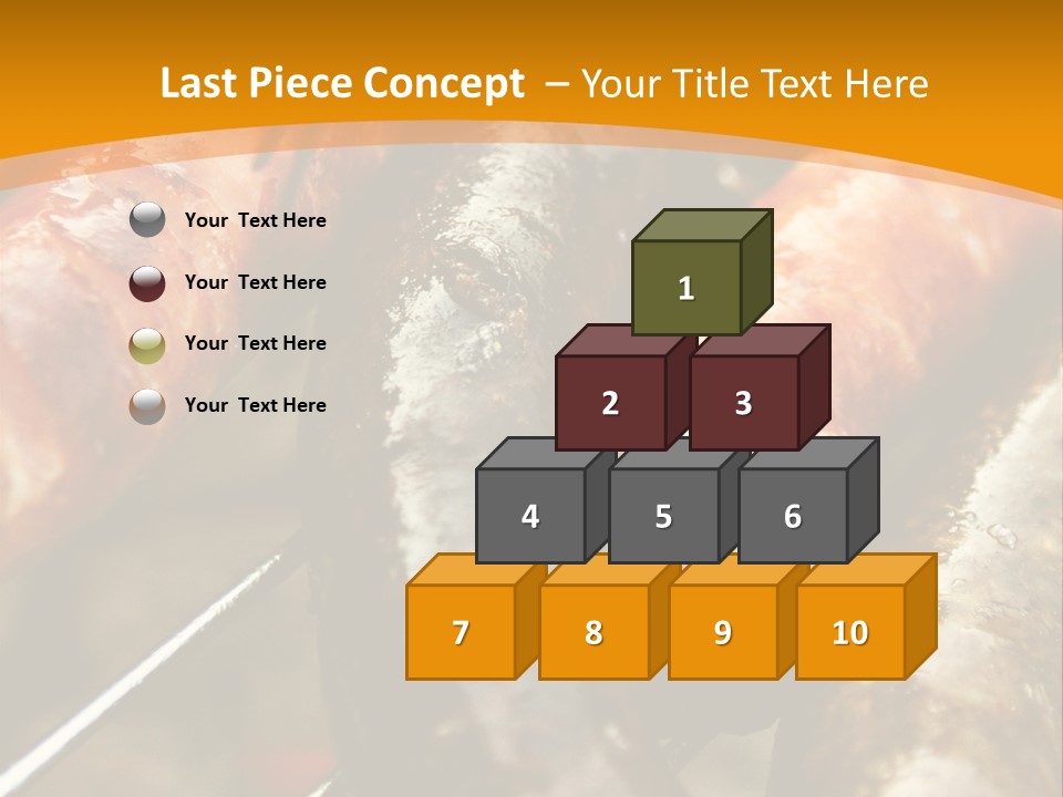 Barbeque Sausage Nutrition PowerPoint Template